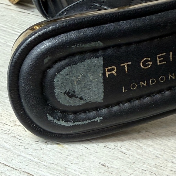 KURT GEIGER Mayfair Black Quilted Leather Ankle Strap SANDALS Black NEW Size 36 - Picture 12 of 13